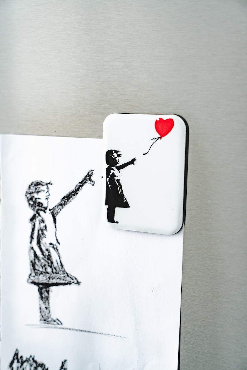 Kühlschrankmagnete, Banksy Collection, Banksy Kunstdruck, Weihnachtsgeschenk, Gschenk für Sie Girl with Balloon