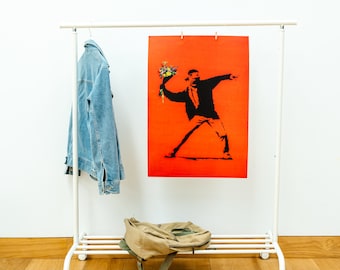 Art print poster, Banksy, Banksy wall decor, Bauhaus poster, Banksy Collection, Flower Thrower, animal poster, poster art