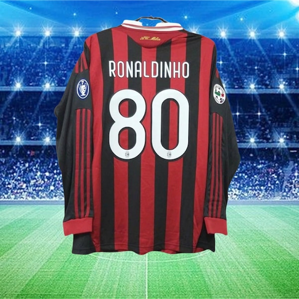 Ronaldinho Milan Long Sleeve - Etsy