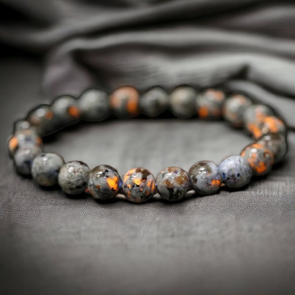Fire Stone Bracelet, chakra bracelet, bead bracelet, natural stone, meditation bracelet yoga