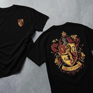 HP Gryffindor-tröja - Husvapensköld, trollkarlsskola-fangåva, magisk fantasi-tröja