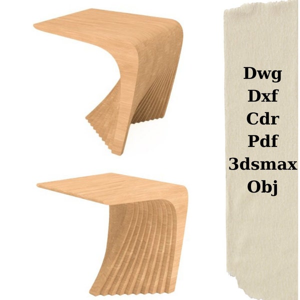 parametric desing,wood coffee table model,cnc machine,cutting machine files,cnc cut files,parametric furniture,dxf files,wood furniture,cut