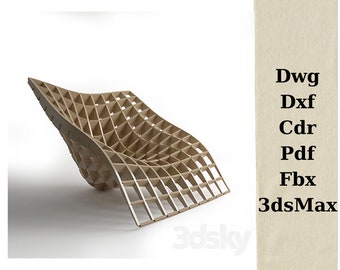 May include: A wooden chair with a grid-like design. The chair is made of thin strips of wood that are woven together to create a unique and modern look.
