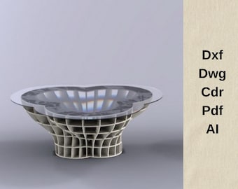 Máquina CNC, archivos de corte CNC, diseño paramétrico, DXF para CNC, archivos vectoriales CNC, archivos de corte para mesa de centro, VCarve, proyecto de muebles CNC, enrutador CNC