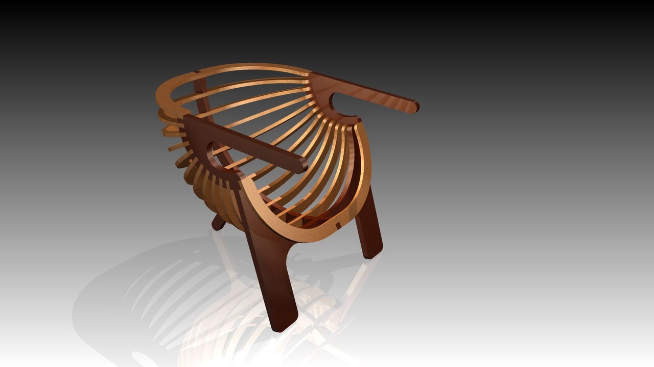 CNC CUTTING FILE Wooden Chair, Cnc Chair, Laser Cut Files, Cnc Files ...