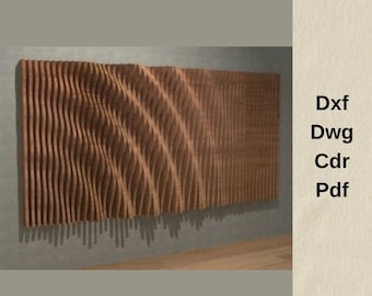 cnc cutting files,parametric wall decor,3d wall deco,wooden cut files,dxf files for cnc,vcarve,parametric desing,cnc dxf project files,
