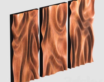 Décoration murale 3D vague, art mural 3D, modèle 3D, décoration murale stl, fichier de dessin stl, machine cnc, fichier de routeur cnc, relief cnc, fichiers de machine de découpe