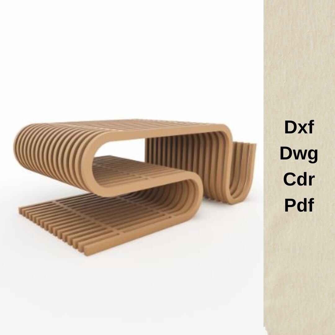 Cnc Cut Files,parametric Coffee Table Project,cnc Router Files,dxf ...