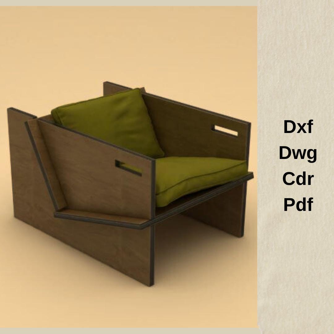 Cnc Cutting Files,dxf File for Cnc,vcarve,chair Cut Files,wooden Chair ...