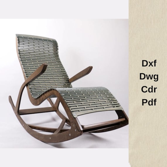 cnc cutting files,dxf for cnc files,wood rocking chair model,cnc chair cut files,cnc vector files,rocking chair project,cnc machine,vcarve