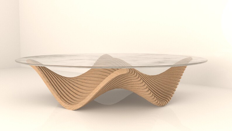 parametric table model,cnc cut file,cutting machine files,cnc machine,wood furniture,wood coffee table,dxf cut,parametric desing,cnc plans