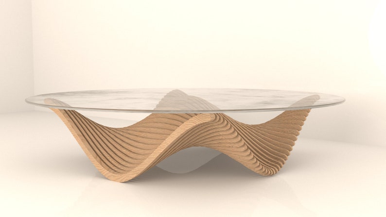 parametric table model,cnc cut file,cutting machine files,cnc machine,wood furniture,wood coffee table,dxf cut,parametric desing,cnc plans