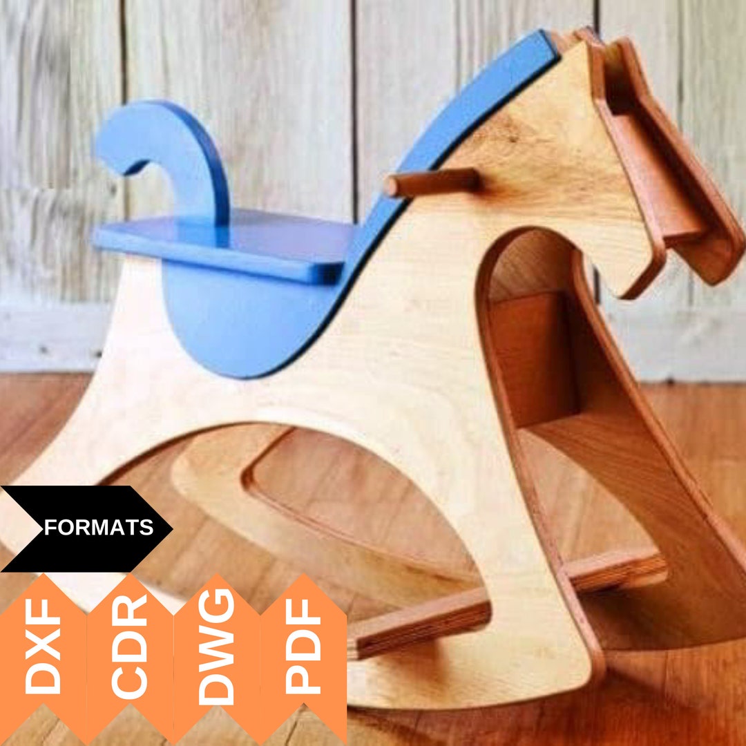 CNC CUTTING FILE Wooden Rocking Toy, Cnc Rocking Toys, Laser Cut Files