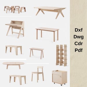 cnc cut,table and chair set, cnc files for wood,cnc machine pack file, wood furniture pack files, wood working plans, cnc furniture files