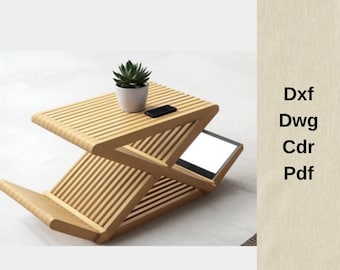 Pliki routera CNC, plany CNC w formacie DXF, projekt mebli drewnianych, pliki do cięcia CNC, pliki DXF dla CNC, projekt stolika kawowego, strugarka do mebli CNC, vcarve