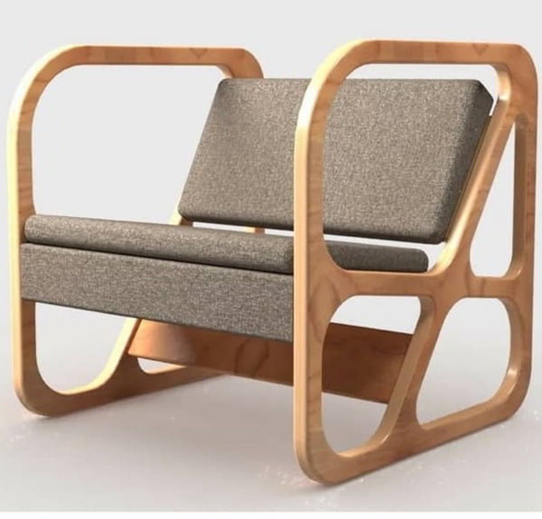 CNC CUTTING FILE Wooden Chair, Cnc Chair, Laser Cut Files, Cnc Files ...