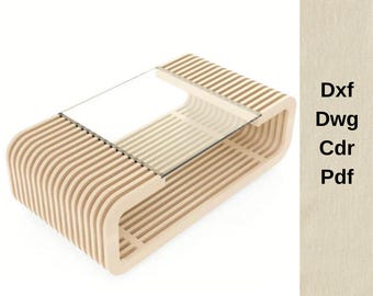 cnc cutting files,wood furniture,parametric model,coffee table drawing,dxf files,cutting machine files,parametric desing,wood coffee table
