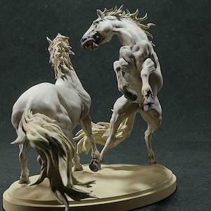 3d printer files,3d stl model,3d horses figure,3d horses statue stl file,3d printable,digital print file,3d print stl,stl for print,3d horse