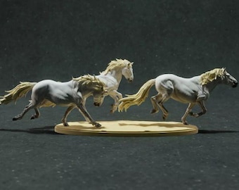 3d printer files,3d stl model,3d horses figure,3d horses statue stl file,3d printable,digital print file,3d print stl,stl for print,3d horse