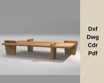 cnc cutting files,dxf files for cnc,wooden coffee table,cnc furniture cut files,vcarve,cnc plans,coffee table dxf cut project,