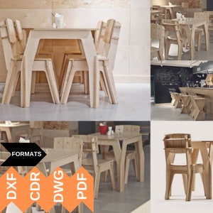 CNC SCHNEIDEDATEIEN für den Esstisch, Holztisch, Lasercut Dateien, Dxf Dateien, Vcarve Dateien, cnc Dateien, Holztisch, Esstisch, Tisch, Esstisch