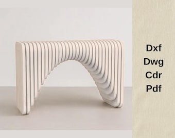 Pliki cięcia dla routera CNC, pliki DXF dla CNC, meble drewniane, parametryczny model półki, pliki cięcia CNC, projekt VCarve, plany półki DXF, maszyna CNC