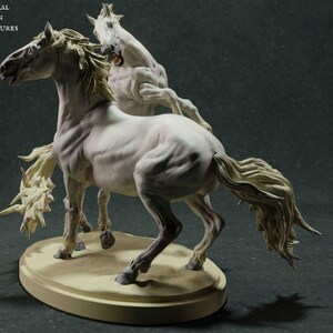 3d printer files,3d stl model,3d horses figure,3d horses statue stl file,3d printable,digital print file,3d print stl,stl for print,3d horse
