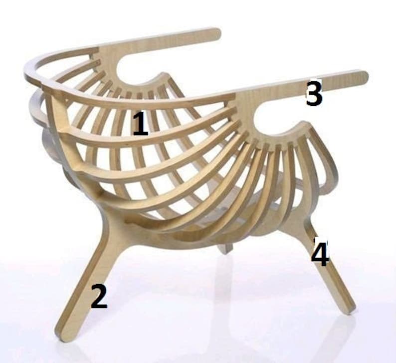 CNC CUTTING FILE Wooden Chair, Cnc Chair, Laser Cut Files, Cnc Files ...
