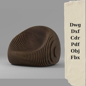 Modelo de silla paramétrica, máquina CNC, archivos de corte DXF, archivos de máquina de corte, diseño paramétrico, modelo paramétrico, archivos de dibujo de silla, enrutador CNC, CDR