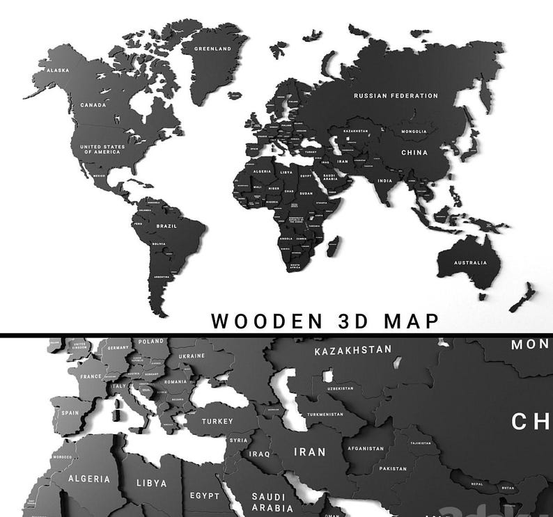 3d world map stl file,cnc machine,digital print files,3d print stl,3d wall decor,3d relief model,wooden world map relief,aspire,cnc engraver