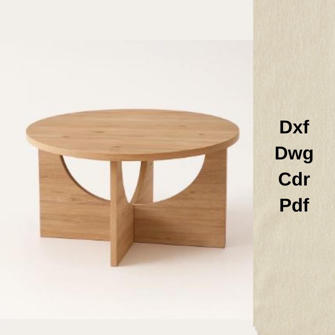Cnc Router Cut Files Cnc Cutting Files,wood Coffee Table,dxf Files,cnc Furniture Model,cnc ...