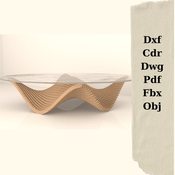 parametric table model,cnc cut file,cutting machine files,cnc machine,wood furniture,wood coffee table,dxf cut,parametric desing,cnc plans