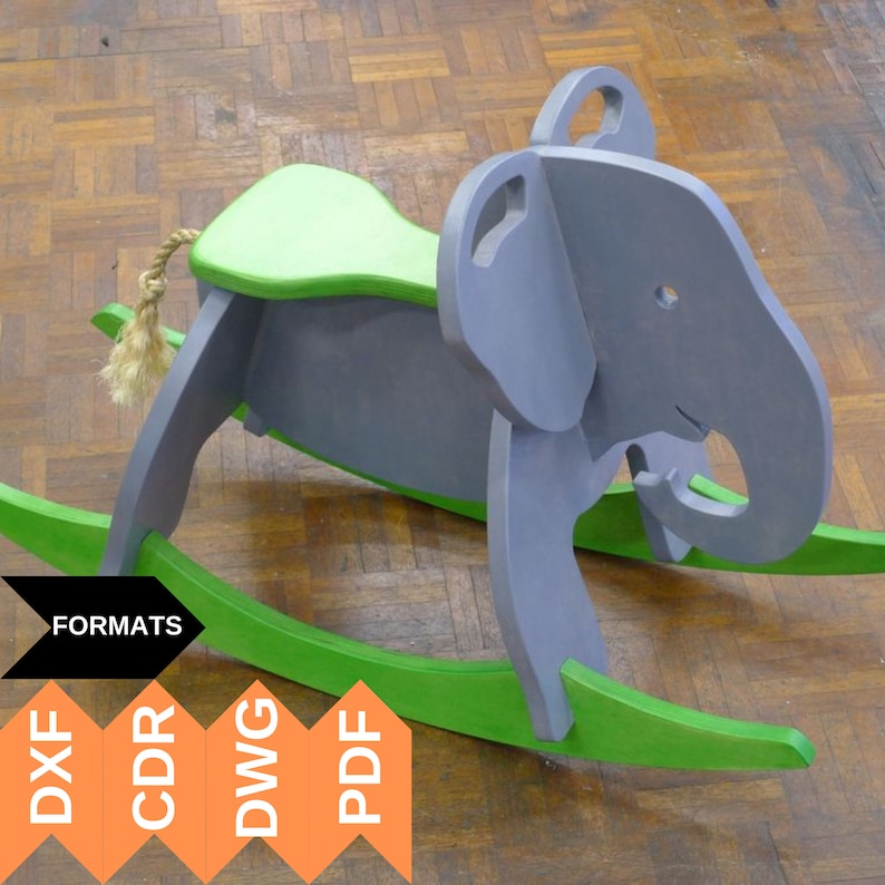 CNC CUTTING FILE Wooden Rocking Toy, Cnc Rocking Horse, Laser Cut Files ...