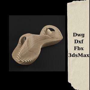 parametric bench desing,cutting machine files,dxf cut files,cnc machine,wood bench,parametric model,parametric furniture,wood furniture file