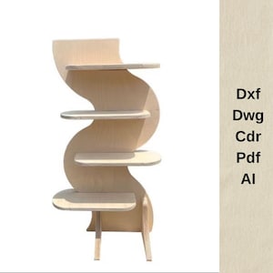 cnc machine files,cnc cut files,dxf,cnc router,wood furniture,wood shelf model, wooden bookshelf, cnc bookshelf,cnc file,vcarve,cutting file