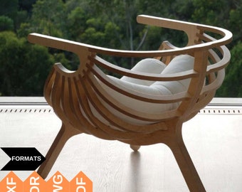 CNC CUTTING FILE wooden chair, cnc chair, laser cut files, cnc files, dxf files, vcarve files, cnc wooden furniture, cdr files, cnc carving