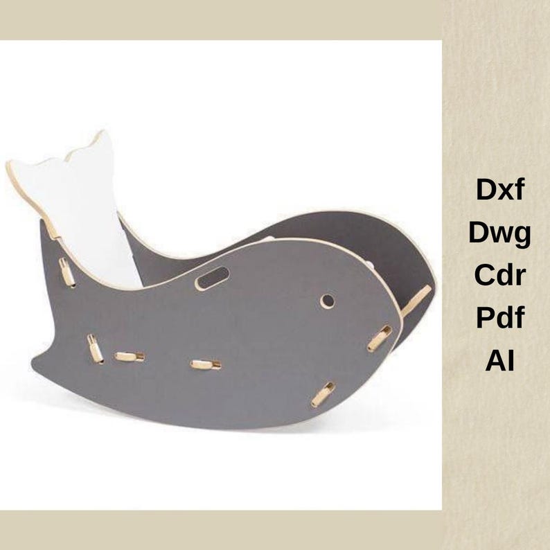 Cnc Cutting File, Dxf File,children's Furniture, Rocking Toys, Rocking ...