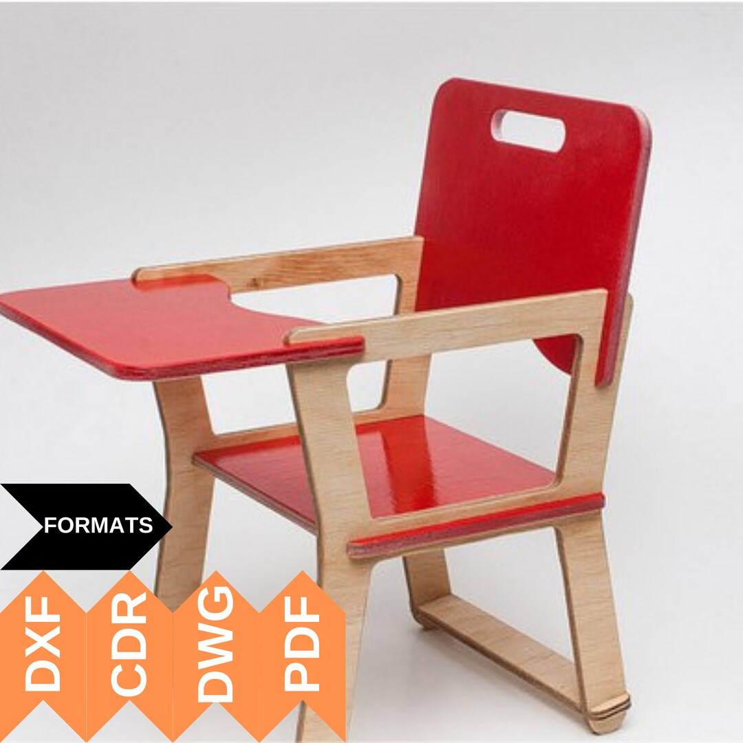 CNC CUTTING FILE Wooden Highchair, Cnc Chair, Laser Cut Files, Cnc ...