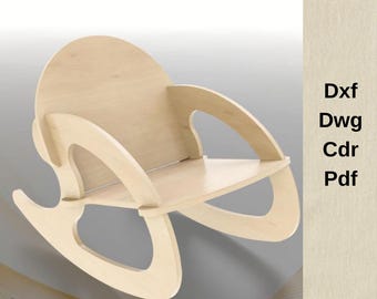 CNC CUTTING FILE wooden rocking chair, cnc rocking chair, laser cut files, cnc files, dxf files, cnc cut file,wooden furniture,cnc machine