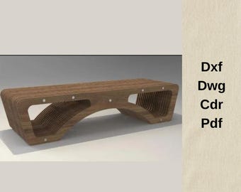 Pliki do cięcia CNC, drewniany stolik kawowy, meble parametryczne, pliki DXF dla CNC, pliki wektorowe CNC, VCarve, model stolika kawowego DXF, router CNC,