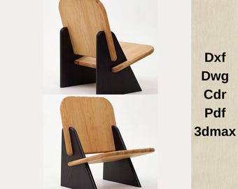 CNC CUTTING FILE wooden chair,cnc chair,furniture cut file,cnc files,dxf files,vcarve files,cnc wooden furniture, cdr files,cnc carving file