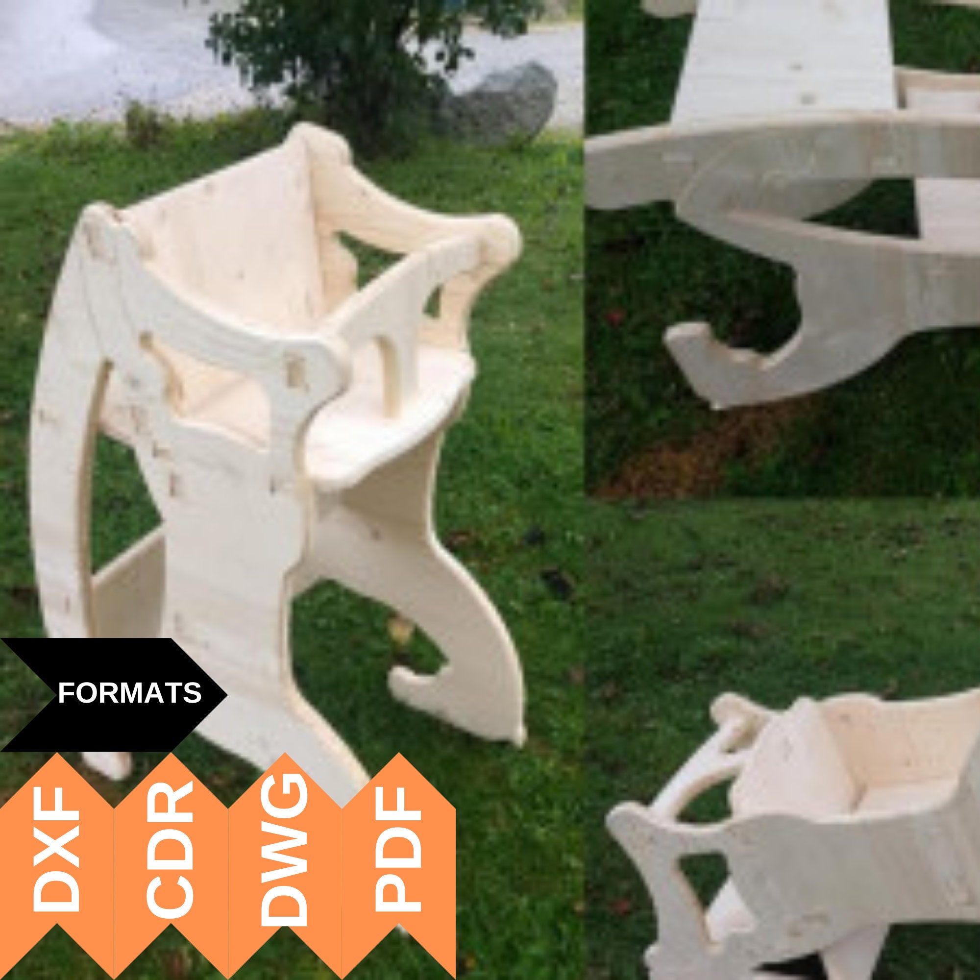 CNC CUTTING FILE Wooden Rocking Toy, Cnc Rocking Horse, Laser Cut Files ...