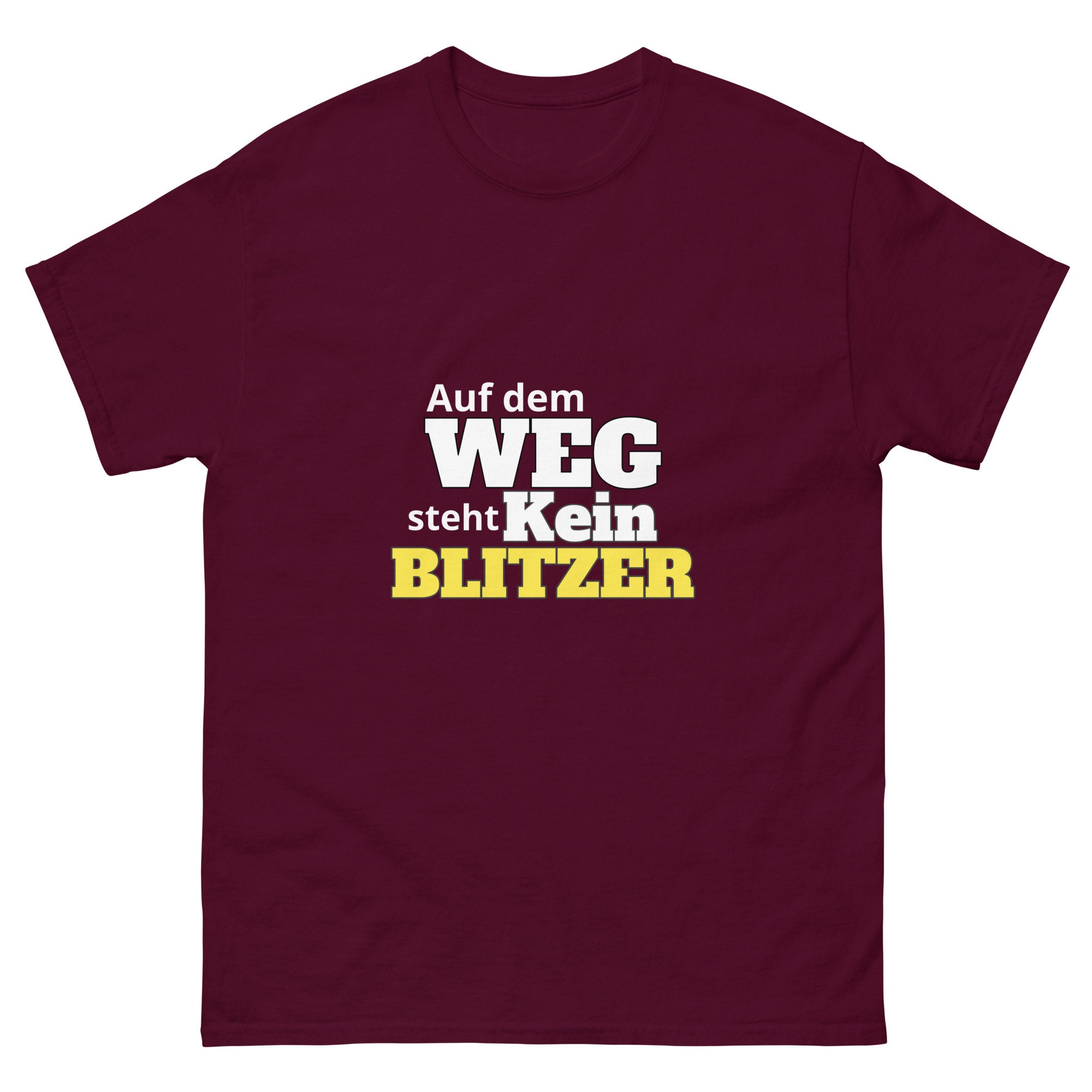 Lustig Spruch Baustelle TShirt Auf dem Weg steht kein Blitzer Etsy.de
