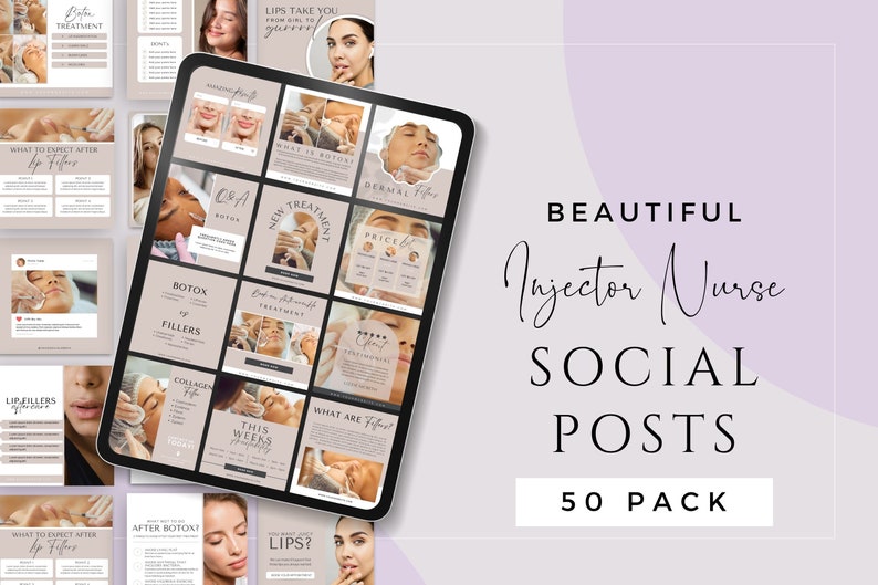 Nurse Injector Instagram Templates Nurse Injector Canva Templates ...