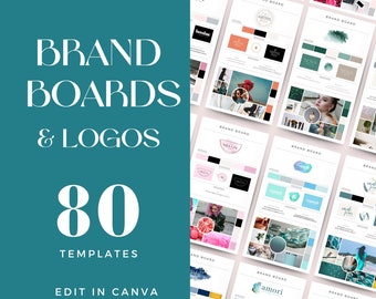 Luxury Branding Kit, Brand Board Logo, DIY Branding Kit, Business Branding Kit, DIY Logo Designs, Mood Board, Editable Canva Template