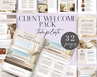 Virtual Assistant Welcome Packet, New Client Project Proposal, Canva Template, Editable Welcome Pack Guide, Services Brochure On-boarding