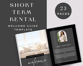 Airbnb Willkommen Buch Vorlage, Airbnb Haus Guide Canva, Modernes Strandhaus, Airbnb Guidebook, VRBO Gästebuch, Strand Ferienwohnung, Stayz
