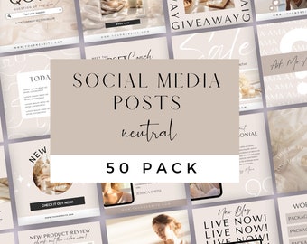 Instagram template INSTANT DOWNLOAD Social media content post Canva editable IG Stories Pinterest Reels Cover digital bundle Influencer