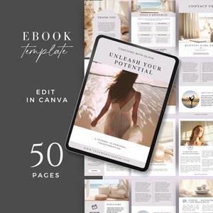 Business Coaching Ebook Canva-sjabloon, Business Coach-werkboek, Meld u aan voor Freebie Online Cursushandboek, Lead Magnet, Digitale download