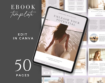 Business Coaching Ebook Canva Template, Business Coach Workbook, Opt in Freebie Online Course Handbook, Lead Magnet, Digital Download